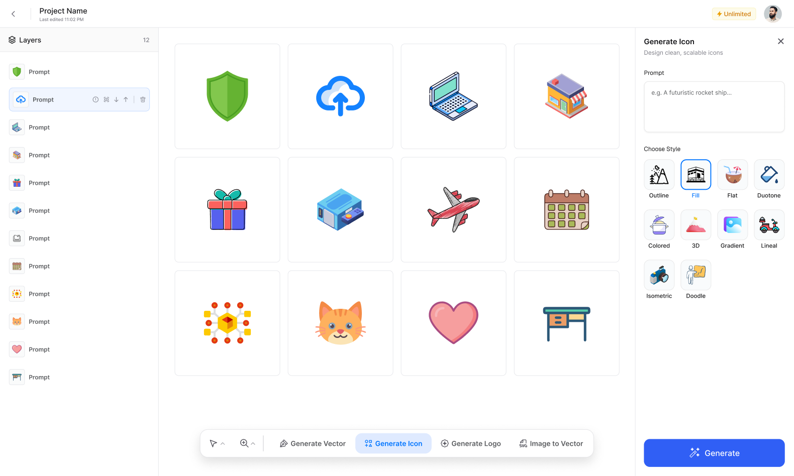 Icon Generator Canvas