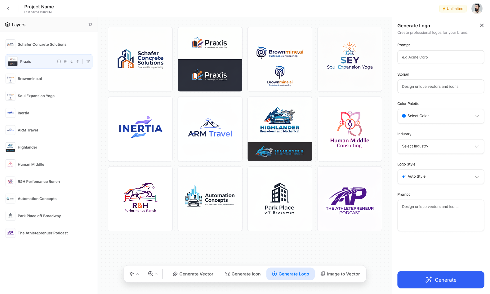 Logo Generator Canvas